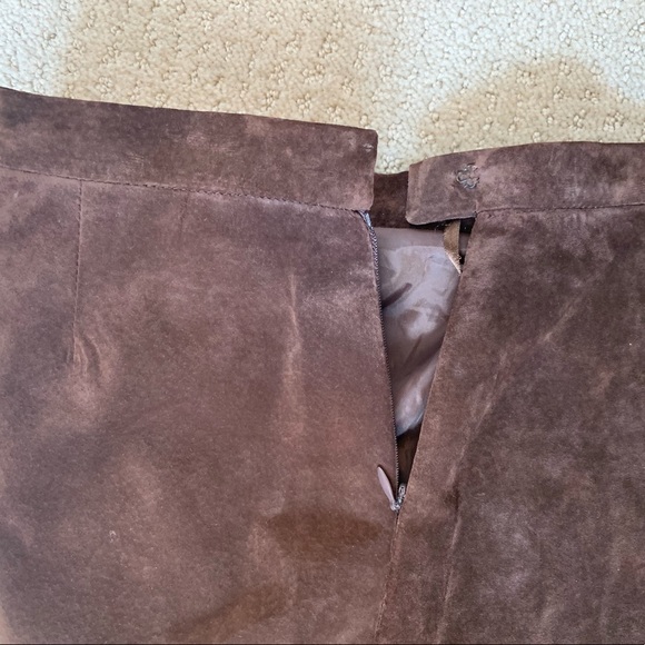 Vintage Genuine Suede Stitch Detail Pants - Picture 9 of 15